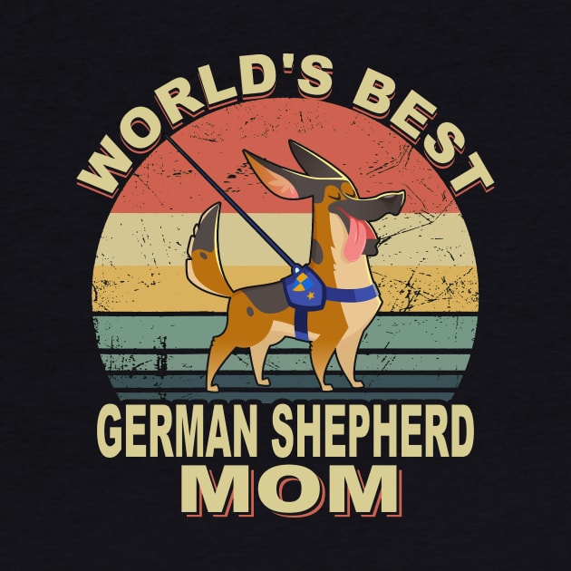 World's Best German Shepherd Mom Vintage by Ravens